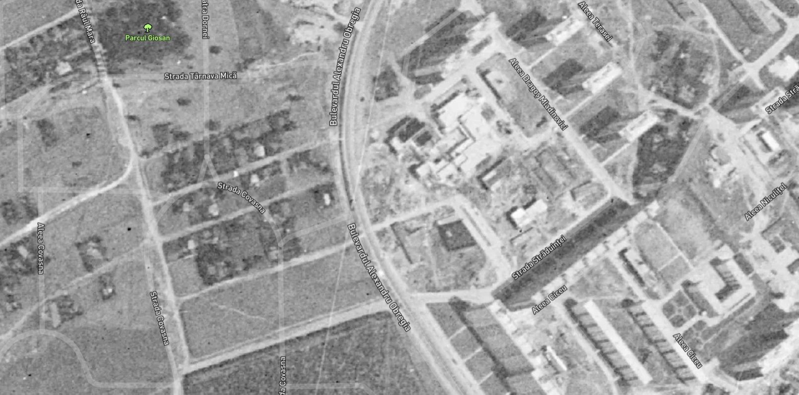 Harta Alexandru Obregia 1966 - Construcție Complex Străduinței