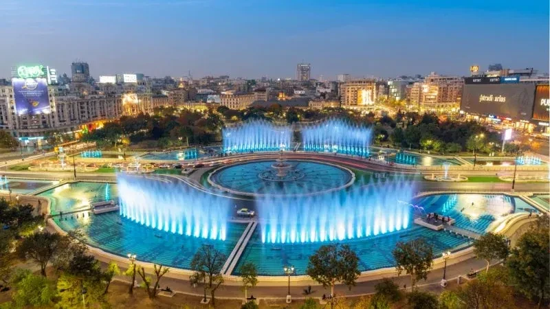 Simfonia apei - Bucuresti Piata Unirii
